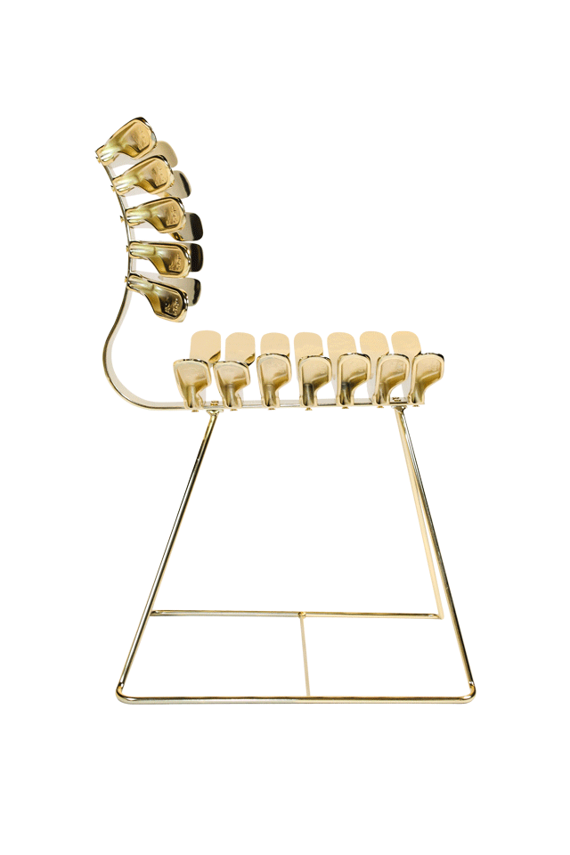 [Art gallery] CADEIRA ESQUELETO 스켈레톤 GOLD LIMITED EDITION