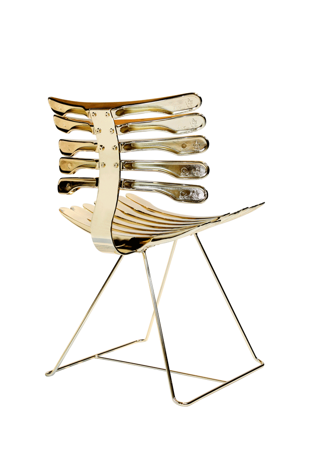 [Art gallery] CADEIRA ESQUELETO 스켈레톤 GOLD LIMITED EDITION