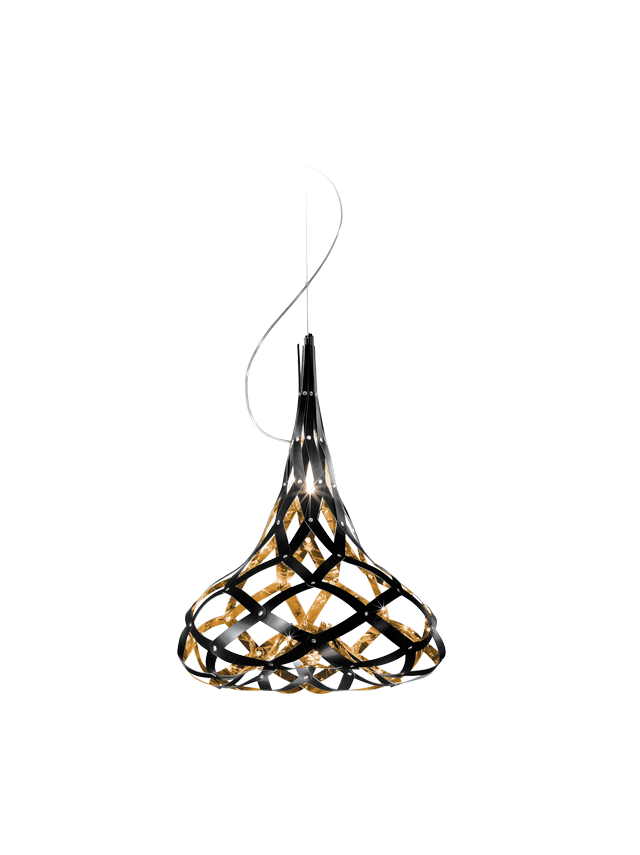 (SLAMP공식인증딜러제품/배송설치무료) Supermorgana Gold black Suspension Lamp