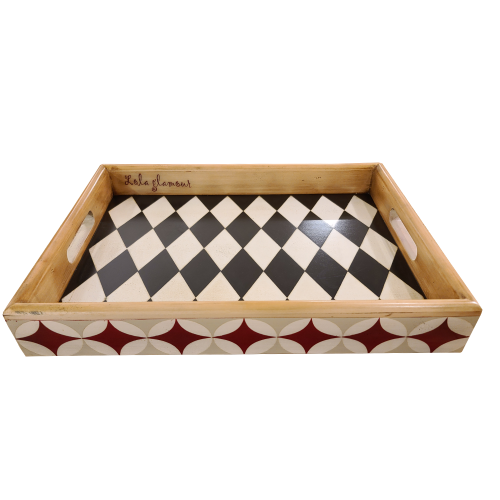 [Lola Glamour로라글라머] 빈티지 우든 트레이 앨리스 Wooden tray Alice