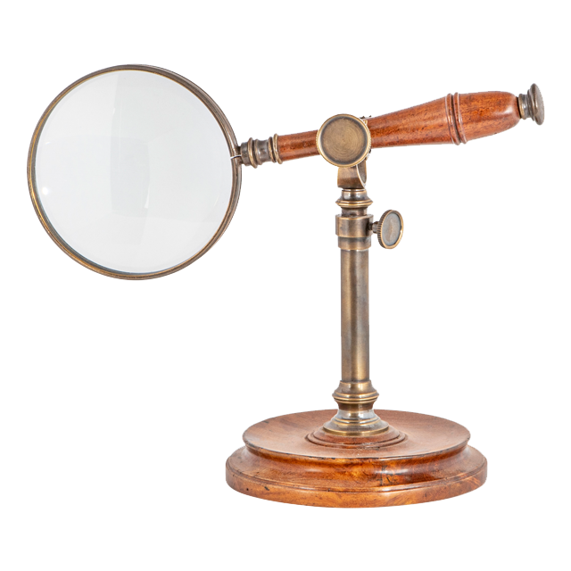 [AUTHENTIC MODELS 어센틱모델즈] Magnifying Glass With Stand Bronzed 브론즈 스탠드 돋보기
