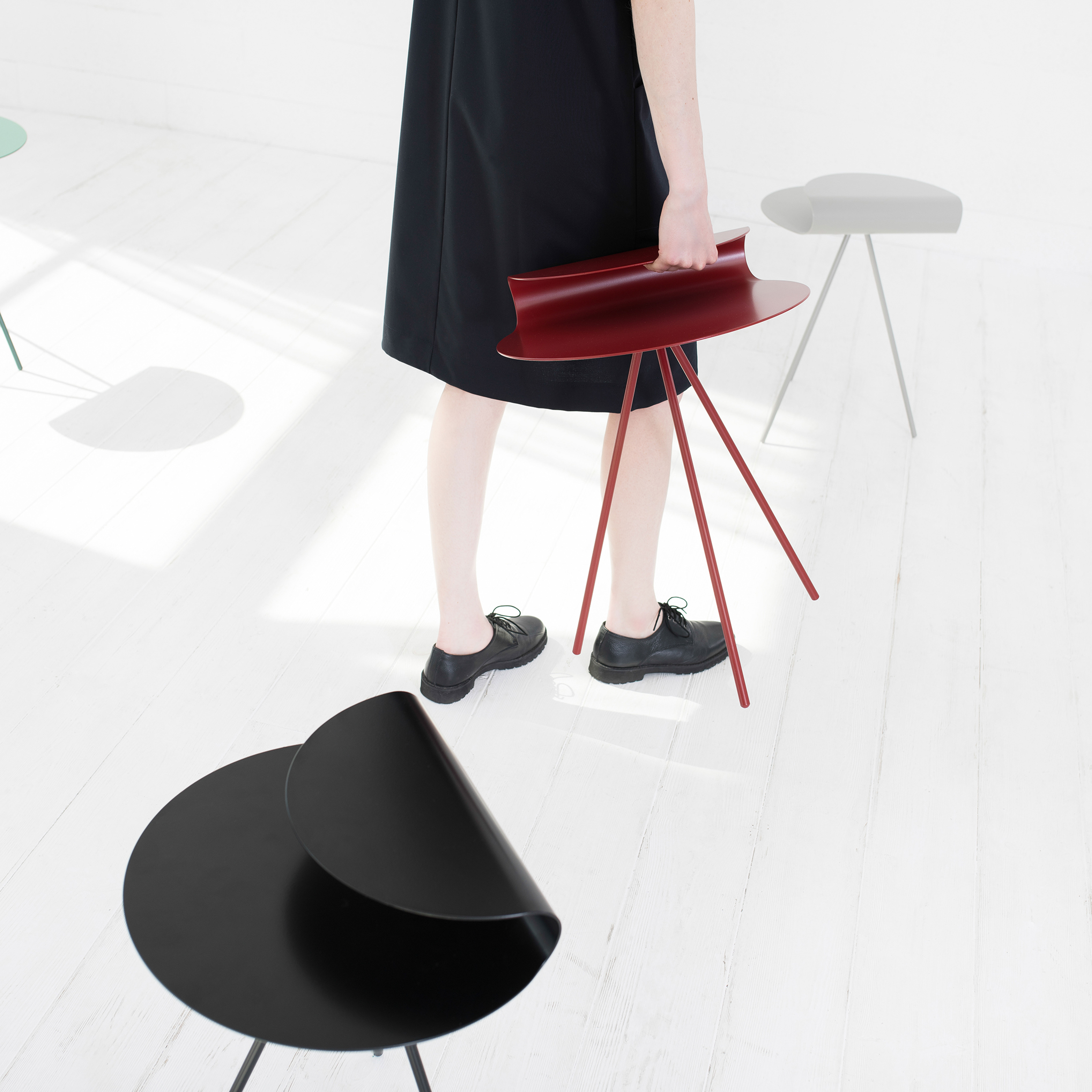 [욧욧 jot.jot] 루프 사이드테이블 LOOP SIDE TABLE - green